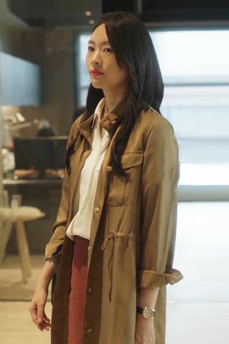 三十而已童瑶顾佳同款卡其色风衣女中中长款韩版风衣