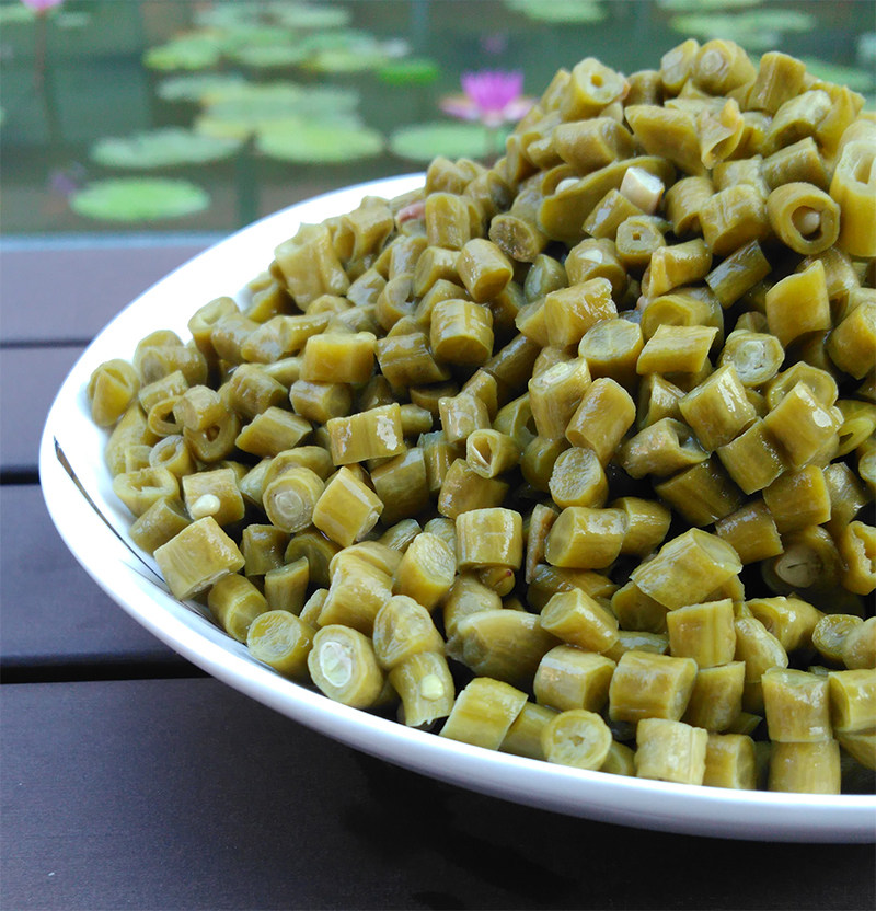 1斤包邮 又嫩又脆泡菜自制酸豆角 贵州特产 土特产 酸缸豆 农家菜