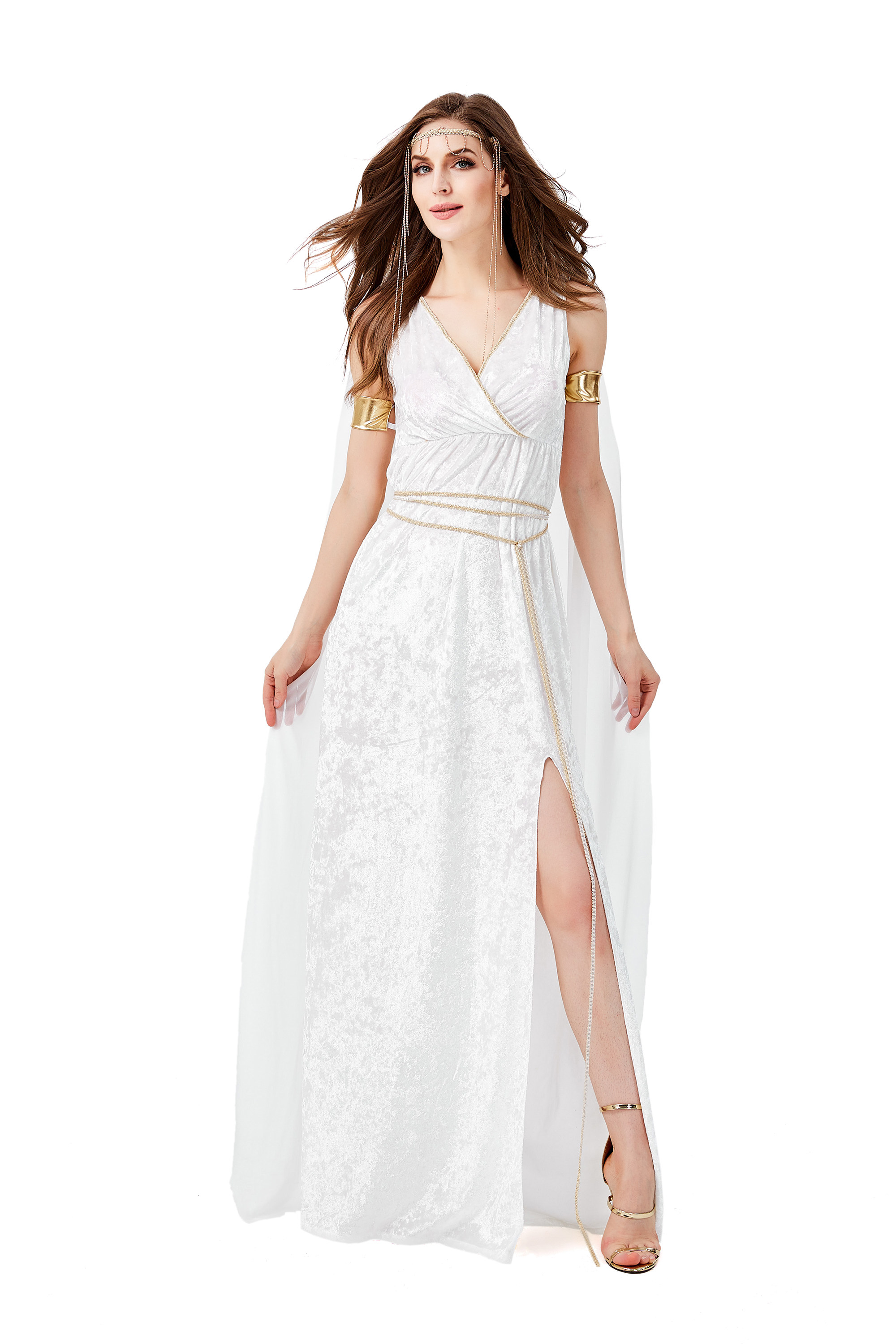 希腊神话人物角色扮演万圣节成人埃及艳后cos长裙希腊民族服装