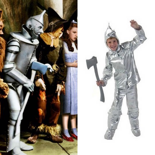 铁皮万圣节cos服装成人男童铁人绿野仙踪人装银色儿童演出服