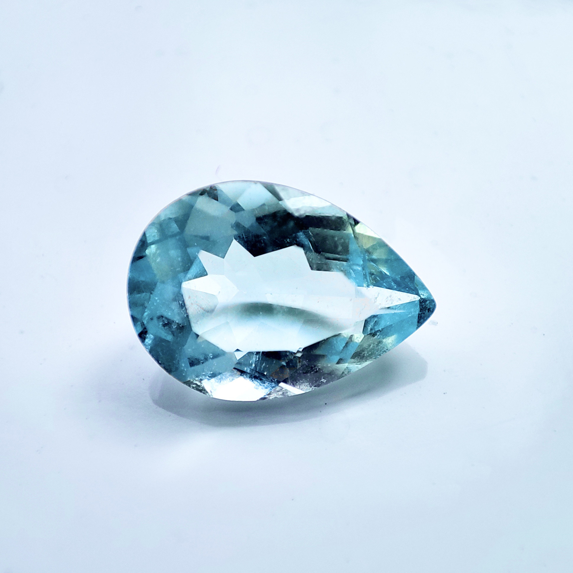 天然优化海蓝宝石裸石海蓝宝戒指吊坠支持定做出国珠宝奇石