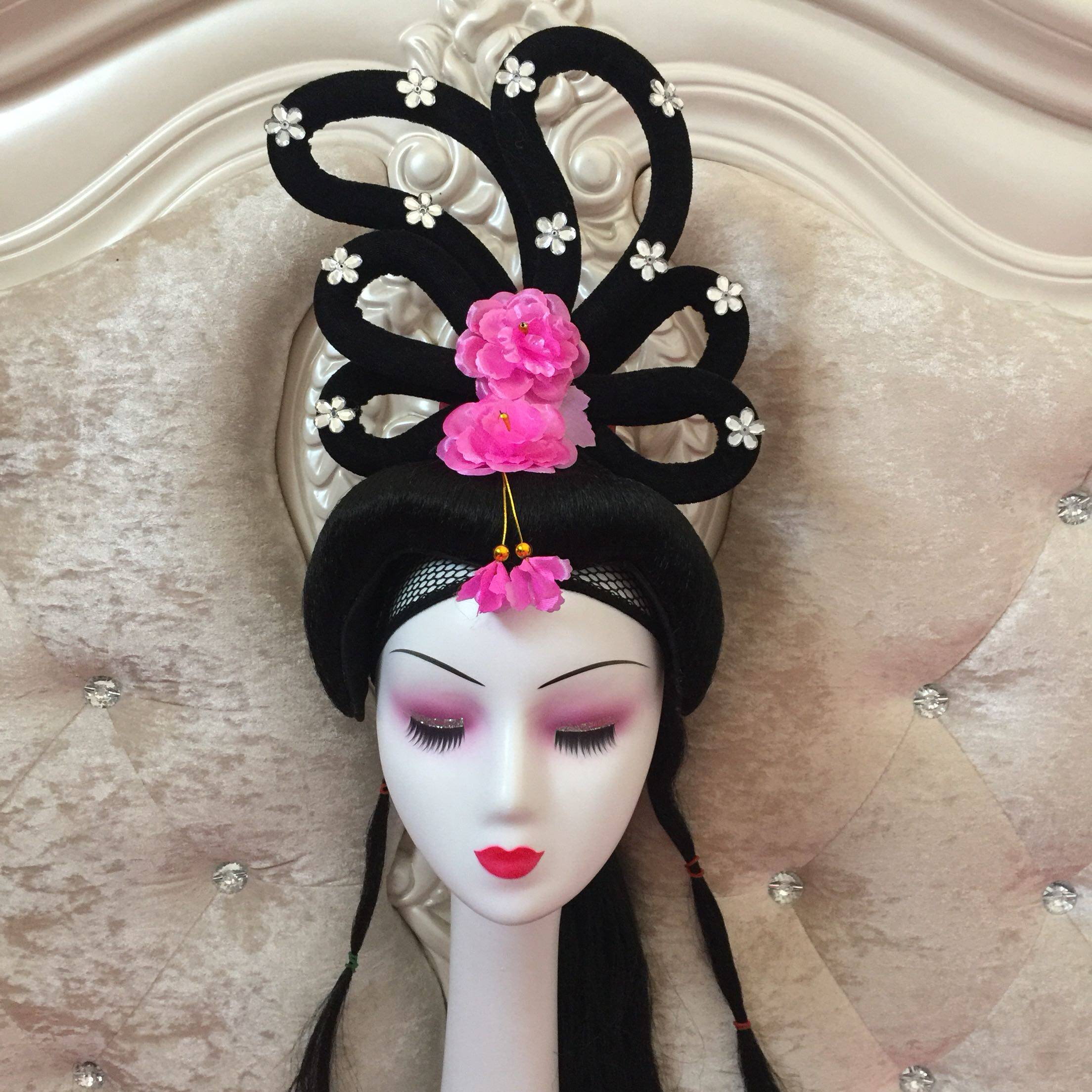 戏剧头饰假发戏曲花旦头套影视影楼古装仙女更多舞蹈配饰