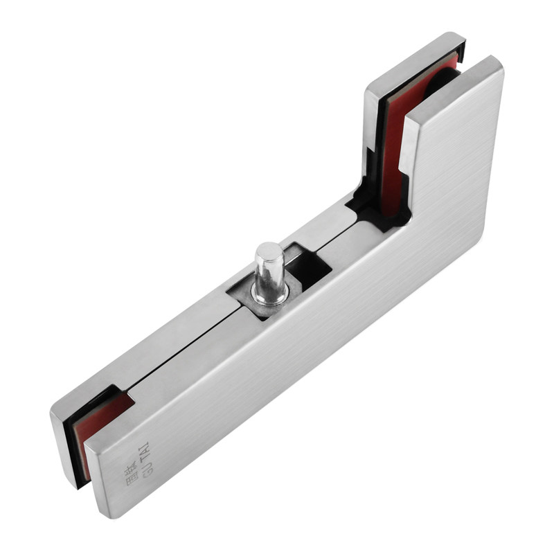 不锈钢弹簧玻璃门曲夹90度玻璃夹门地簧通用字型门夹