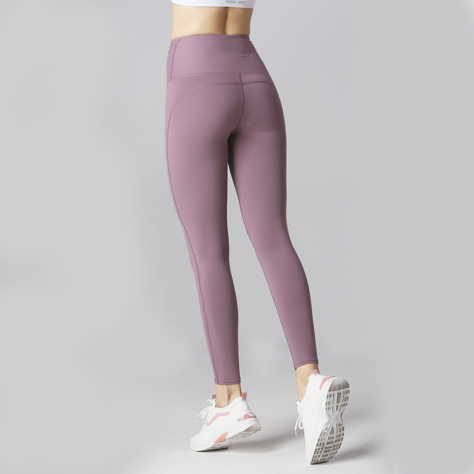 超高高腰提臀瑜伽裤女加绒收腹跑步训练健身健身裤