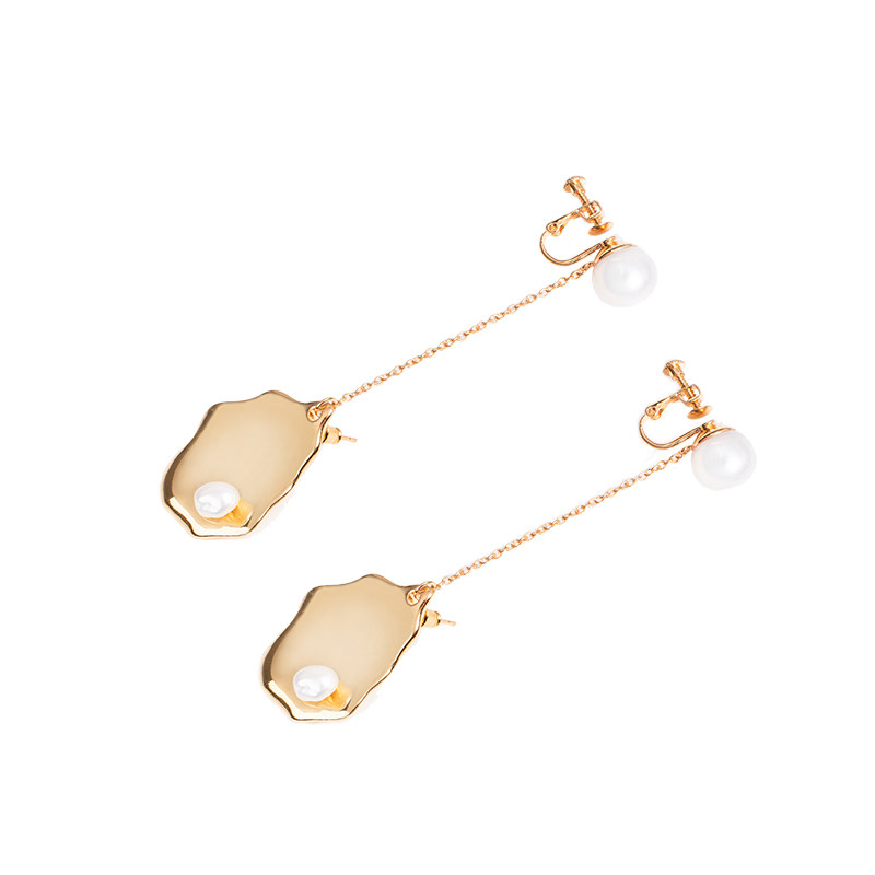 luciatacci希达paula韩版简约气质黄金巴洛克吊坠耳环