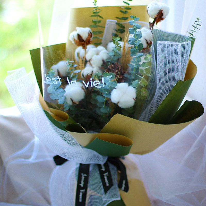 木棉花花束干花小清新男友朋友闺蜜生日上海同城鲜花速递同城