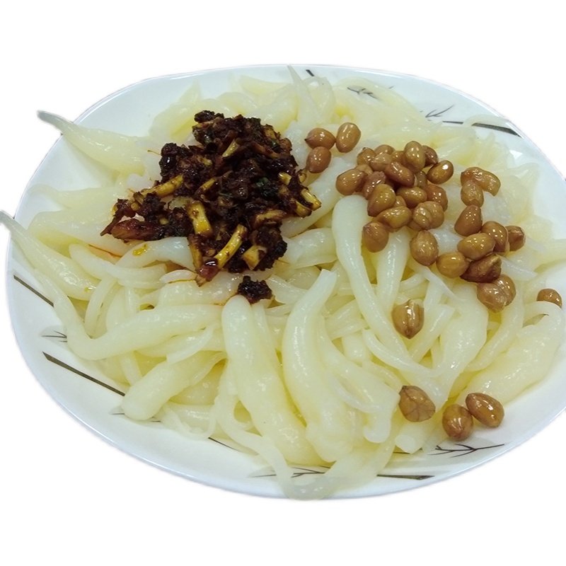 贵州特产米虾农家凉拌小吃吃米豆腐凉粉梭梭冷面