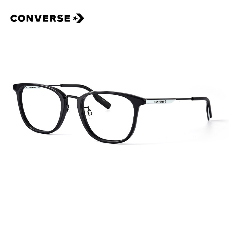 眼镜架匡威复古板材金属拼接男方方形黑框女可眼镜架