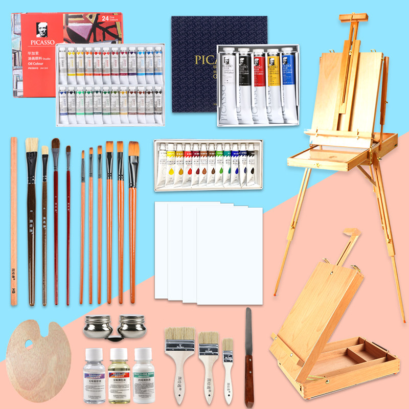 凤凰画材油画颜料绘画工具套装刮刀调色盘画笔初学者油画颜料