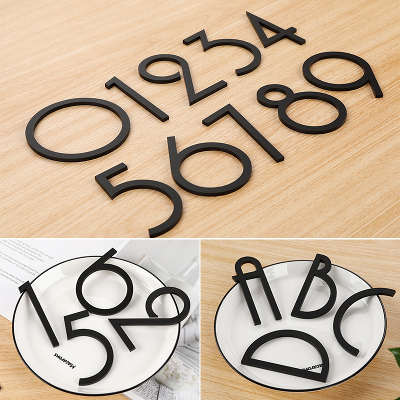 复古北欧装饰数字字母宾馆酒店房间门牌号创意个性标志牌