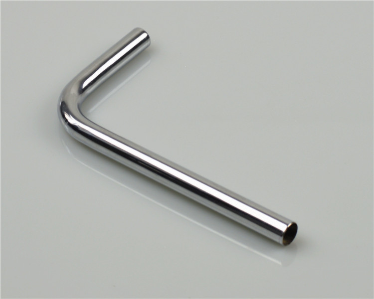 14mm不锈钢电镀硬管90度金属管银色水冷金属弯管散热器