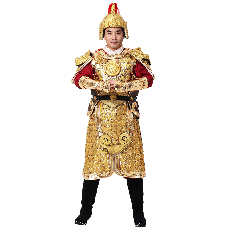 盔甲中国古代皇帝演出演出服服装唐朝仿古黄金甲民族服装