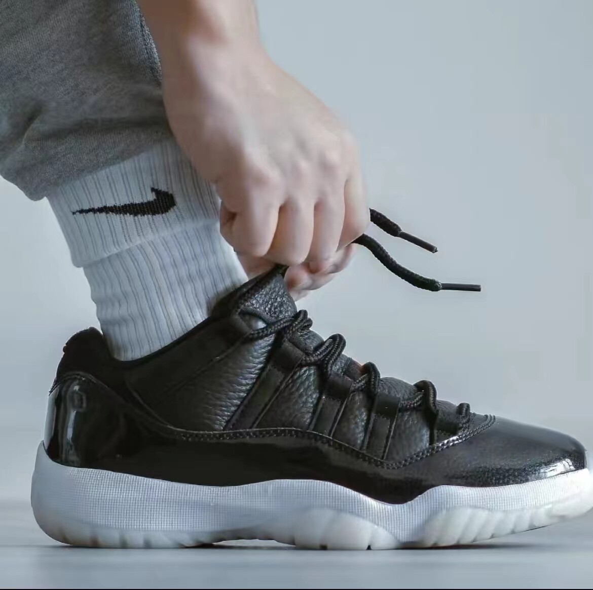 airjordanretroaj11男女低帮黑白魔王蓝球球鞋篮球鞋