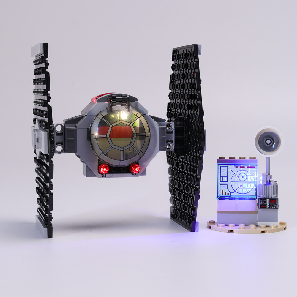 适用乐高75237星球大战帝国战机拼搭玩具配件led塑料积木
