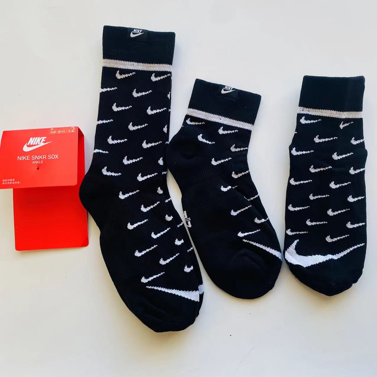 nike耐克男女满勾袜子中筒高筒加厚毛巾底纯棉运动袜百搭跑步潮袜