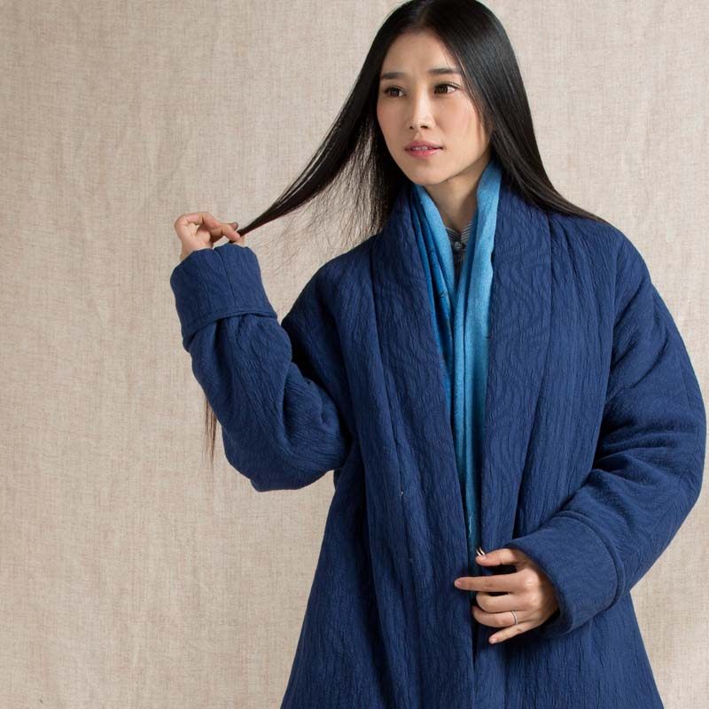 慈缘棉麻布衣禅服茶服水洗暗花30609冬季棉服棉衣