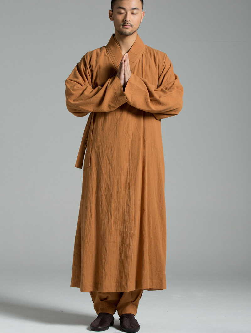 慈缘长衫僧袍佛教僧服长袍禅修夏季清凉水洗民族服装