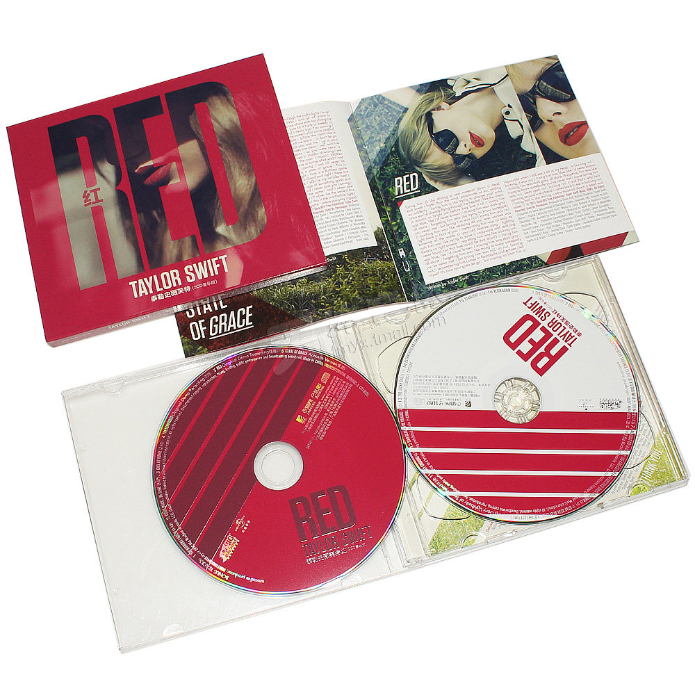 正版 霉霉 泰勒斯威夫特专辑 taylor swift red 2cd 歌词本 歌曲