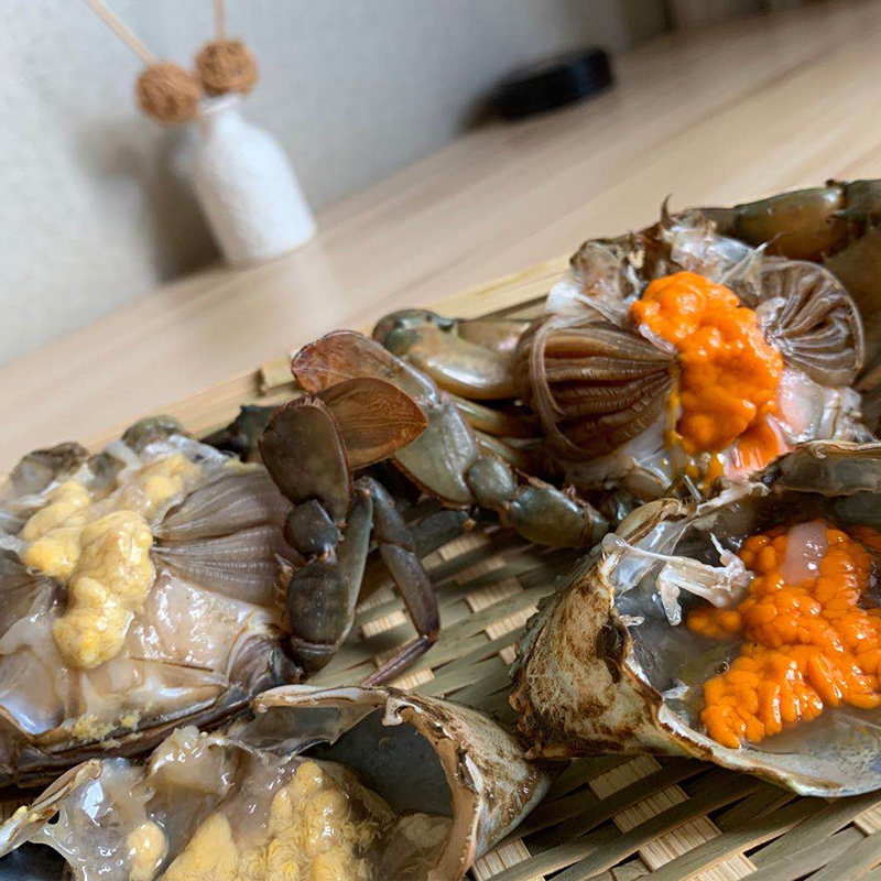 缅甸膏蟹羔蟹糕蟹鲜活海鲜水产品清蒸蒸煮粥盐青蟹