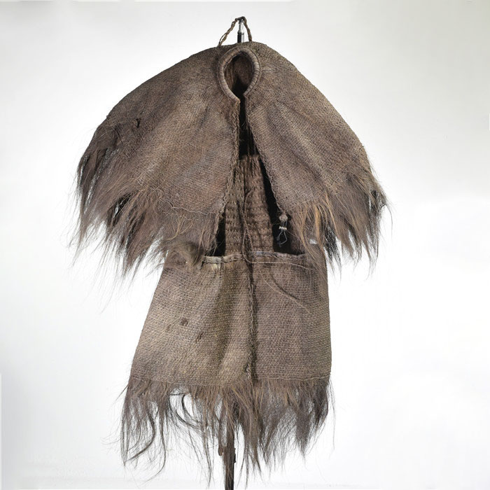 蓑衣斗笠古风农家乐装饰品可穿棕衣雨披草鞋男纯竹编