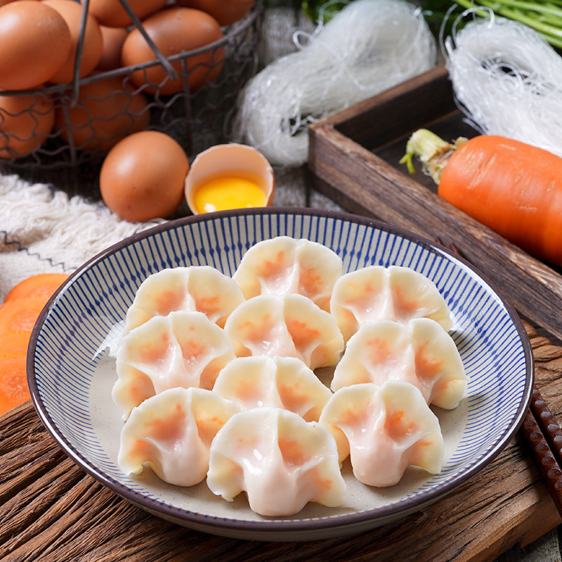 水饺汉唐胡萝卜素360g素馅饺子手工速冻速食儿童水饺