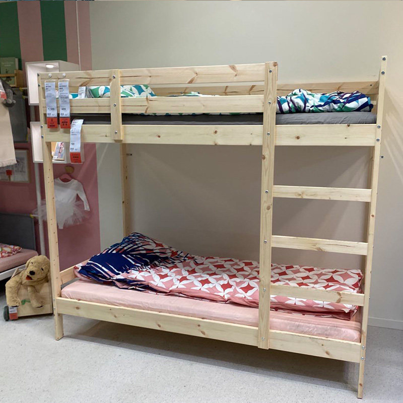 宜家麦达双层床架宿舍床架学生床架儿童两层上下床国内正品 代购