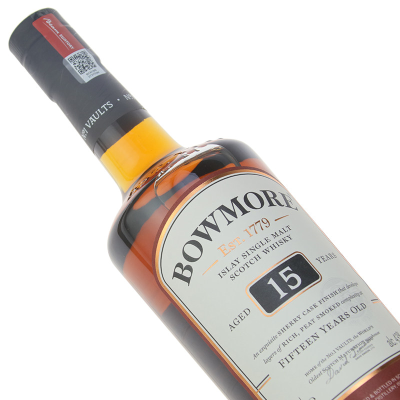 洋酒波摩15年单一麦芽威士忌bowmore15yo4370cl达克斯威士忌