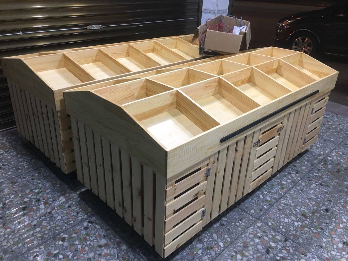 货架定做零食实木干果水果展示架展柜食品糖果水果架
