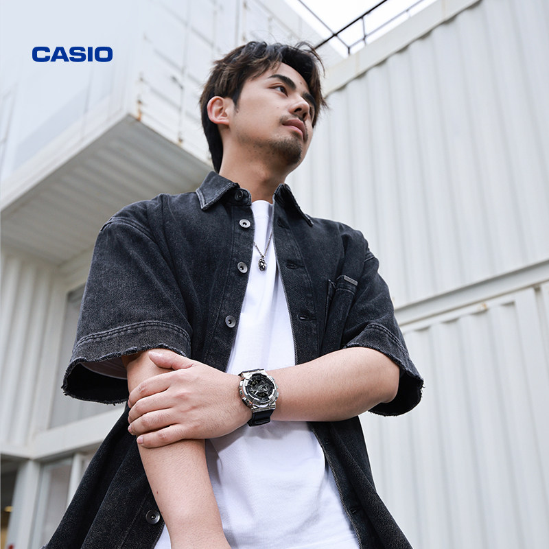 明星同款casio旗舰店g-shockgm-110金属运动手表卡西欧日韩腕表