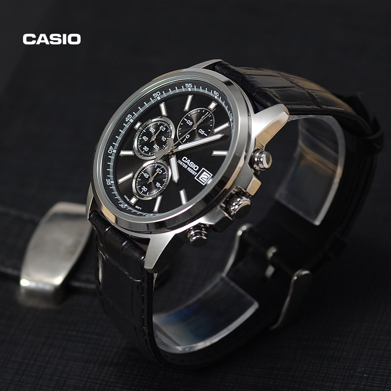双11预售 casio旗舰店mth-5001l防水男士指针手表卡西欧官网