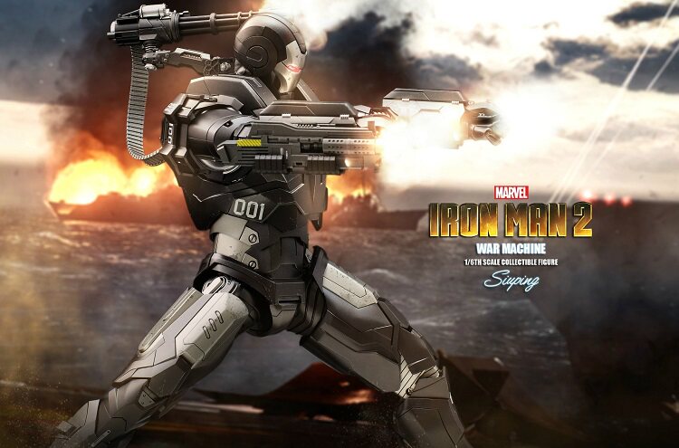 漫威hottoys钢铁侠合金压铸战争机器markver1模型兵人专区