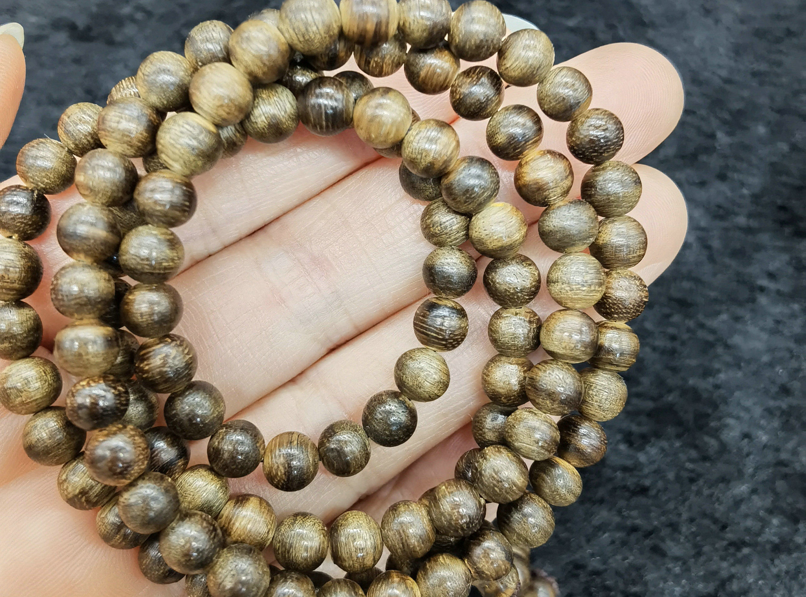 西马软丝马来西亚天然沉香老料佛珠念珠手串手链木雕