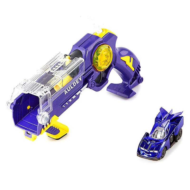 奥迪双钻暴冲火箭箭车升级版惯性回力通天赛道爆宠电动玩具枪