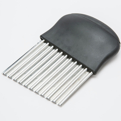 深波纹土豆波浪刀波纹刀不锈钢狼牙土豆刀切条器薯格切片小吃工具