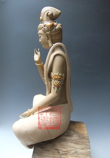 陶瓷陶瓷工艺工艺品石湾公仔观音菩萨佛像摆件