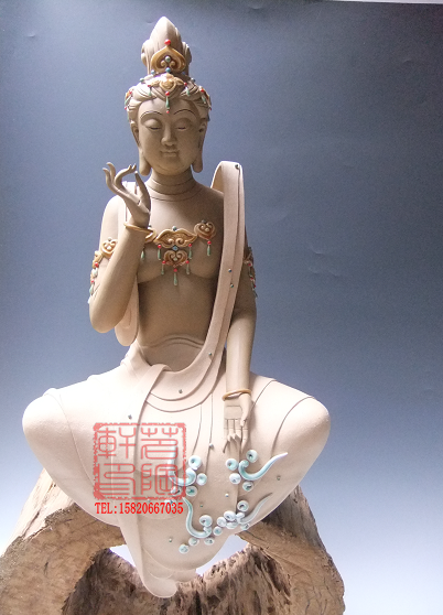 陶瓷陶瓷工艺工艺品石湾公仔观音菩萨佛像摆件