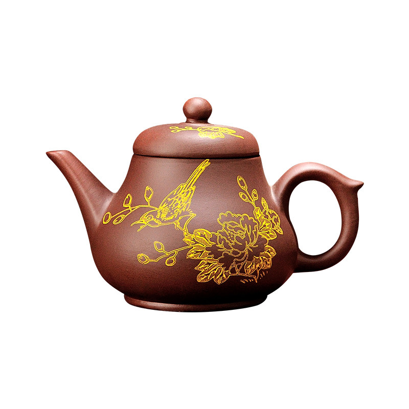 功夫茶功夫网内过滤不锈钢茶壶图案泡茶彩绘手工茶壶