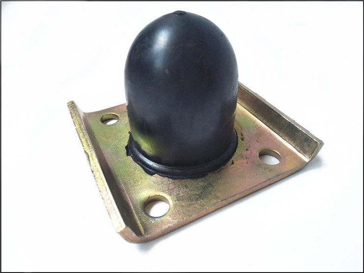 适用三轮车钢板压板弹簧缓冲胶固定钢板胶墩万虎u型丝五孔压板