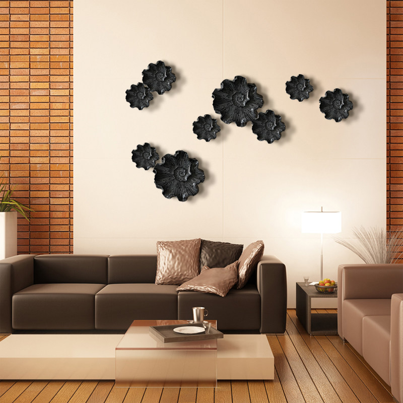 欧式壁饰电视背景背景墙墙面立体创意装饰花朵壁饰