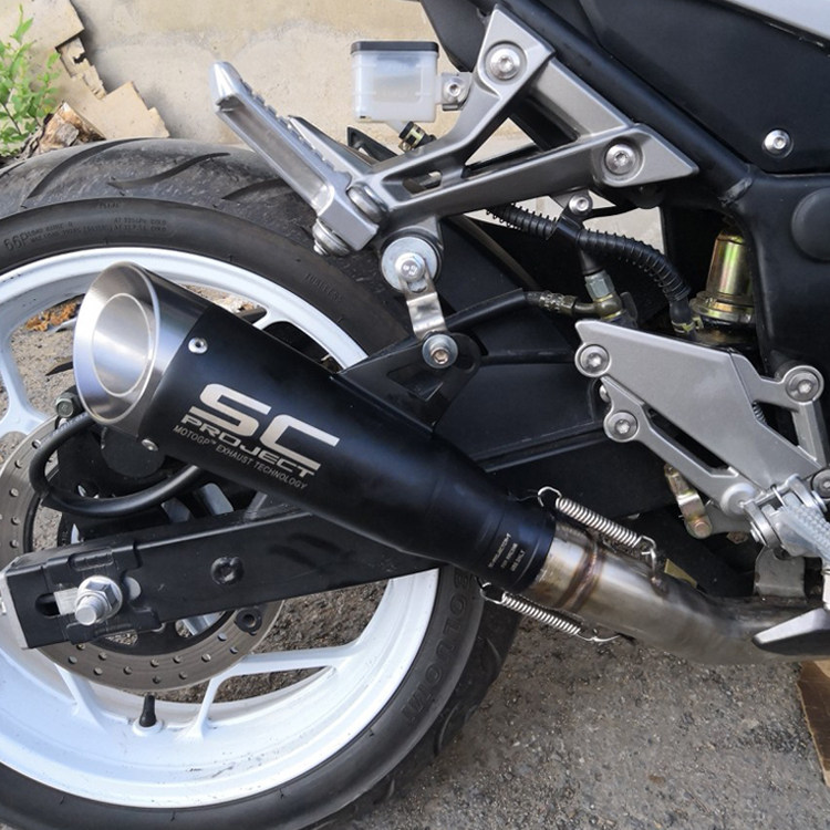 r6r25r3zx6r黄龙忍者改装直排炸街摩托车摩托车排气管