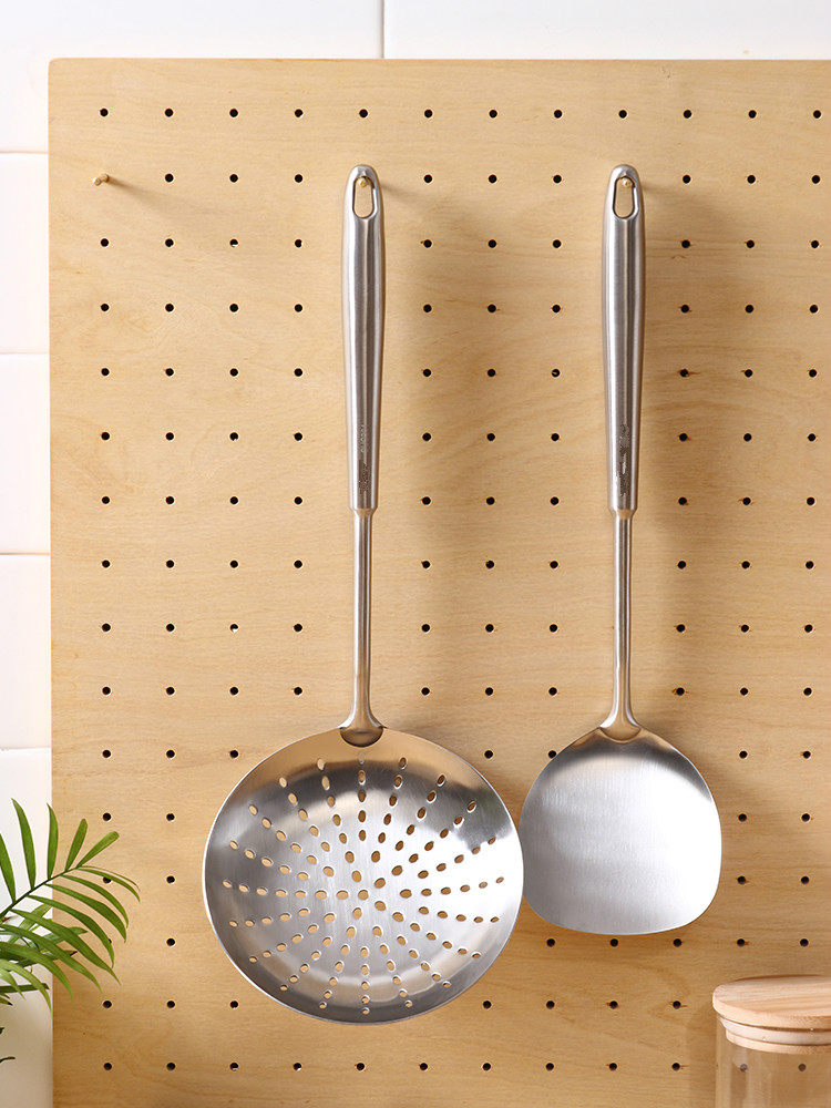 ssgp 德国304不锈钢漏勺大号捞面勺捞饺子勺火锅过滤网勺防烫手柄