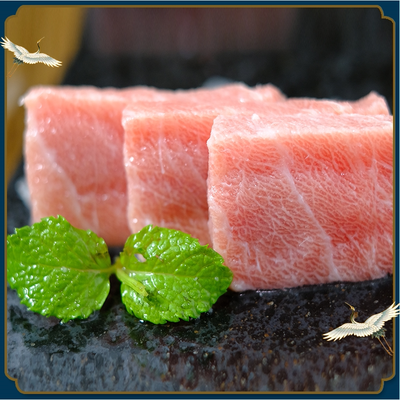 蓝旗金枪鱼新鲜刺身中脂otoro超低温中腩腹肉生鱼片金枪鱼