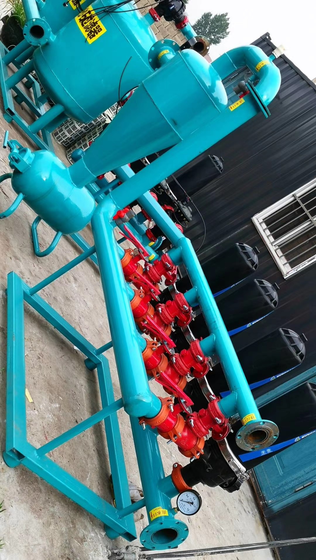 农业节水灌溉离心网式钢制过滤器滴灌微喷水肥一体化过滤器