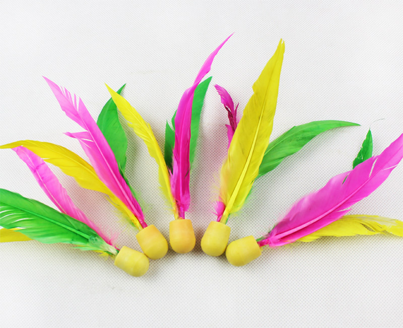 羽球三毛女士小朋友板拍3个高弹软搭配板羽球(三毛球)