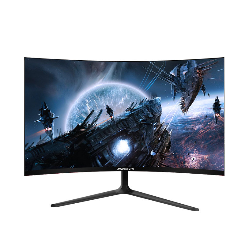 山水24英寸显示器144hz电竞游戏曲面高清无边边框显示器