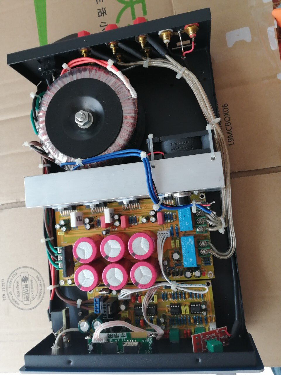 2.1声道tda7293功放整机并联版本可接欧姆功放