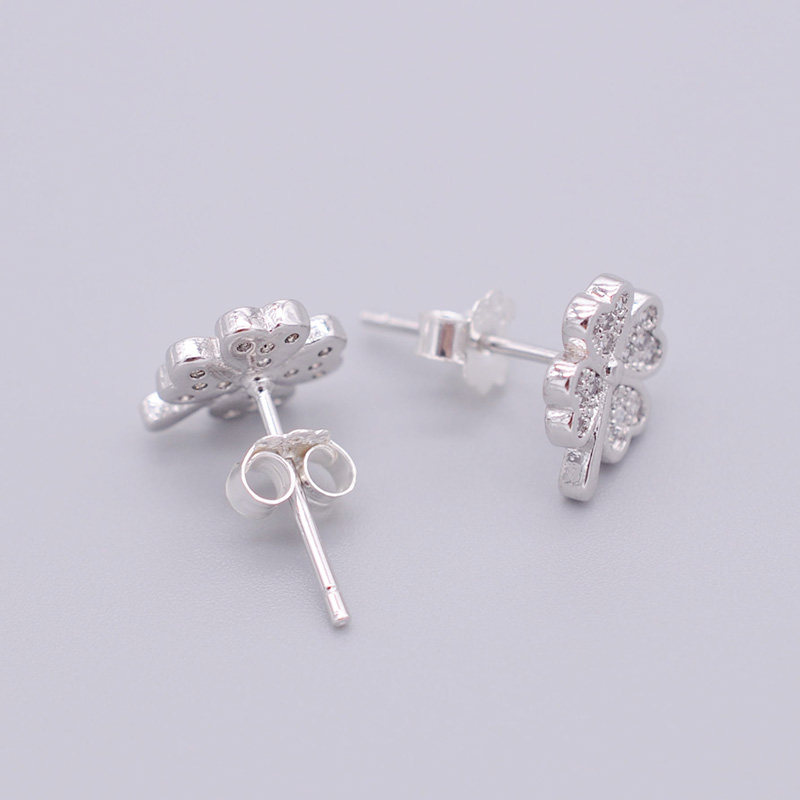 925纯银耳堵 蝴蝶防纯银耳扣天然珍珠耳钉女扣流苏后面的耳塞过敏