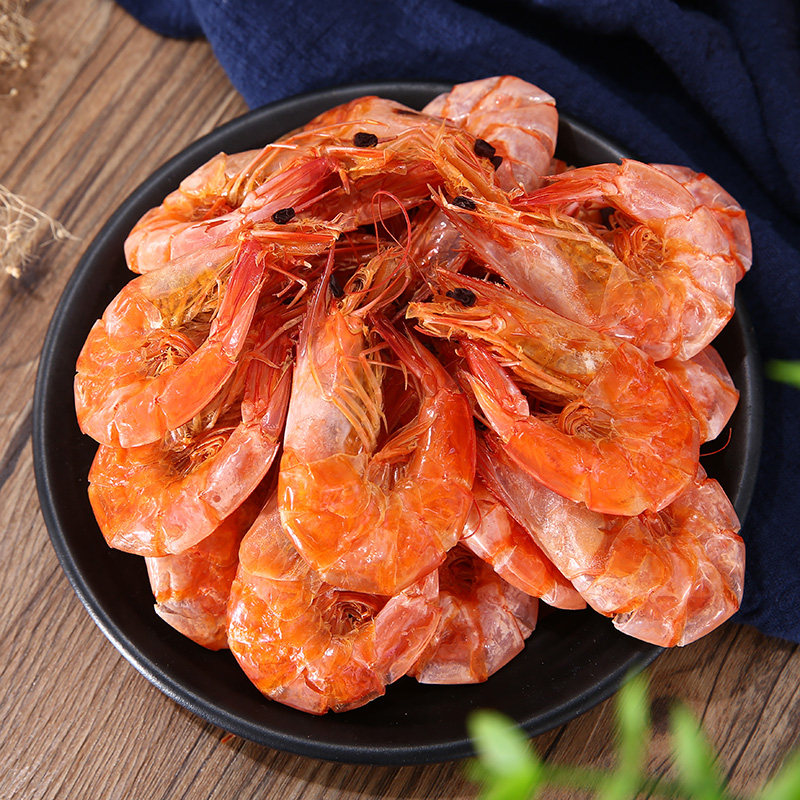 烤虾大号干即特大干虾干货孕妇零食碳炭温州虾干