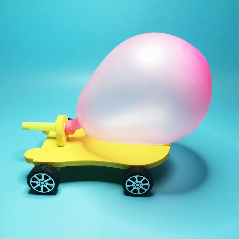 反冲冲力气球小车科技制作小发明diy手工材料科学实验