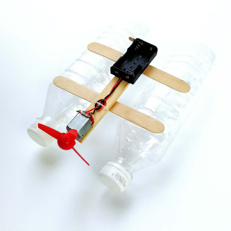 学生学生科科技制作小发明风力水上快艇科学实验玩具科学实验